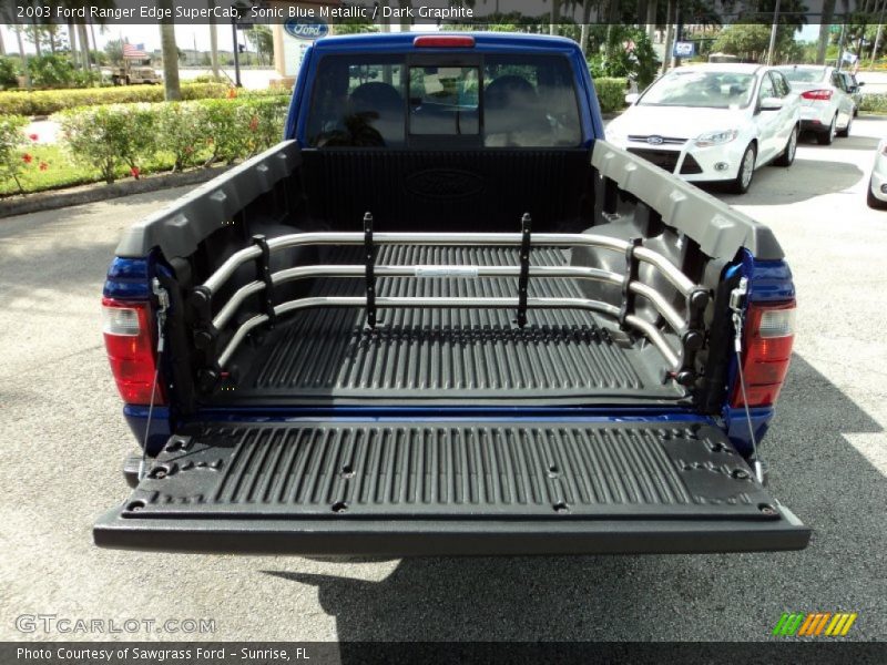 Sonic Blue Metallic / Dark Graphite 2003 Ford Ranger Edge SuperCab