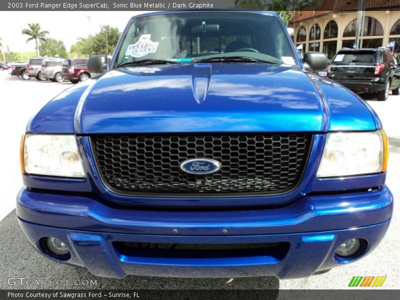 Sonic Blue Metallic / Dark Graphite 2003 Ford Ranger Edge SuperCab