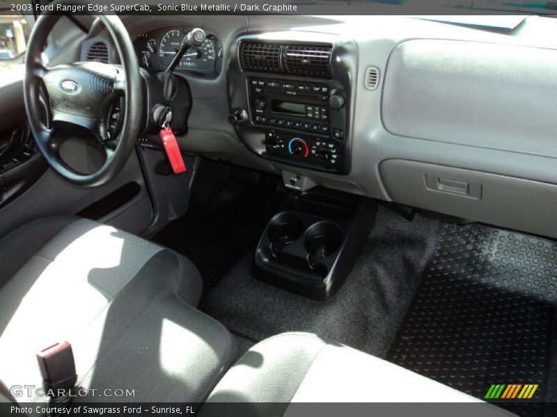Sonic Blue Metallic / Dark Graphite 2003 Ford Ranger Edge SuperCab