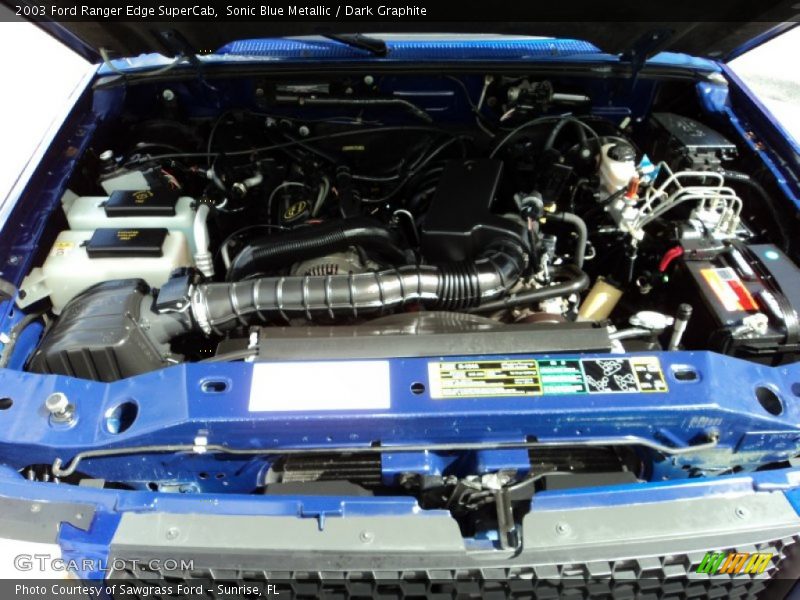 Sonic Blue Metallic / Dark Graphite 2003 Ford Ranger Edge SuperCab