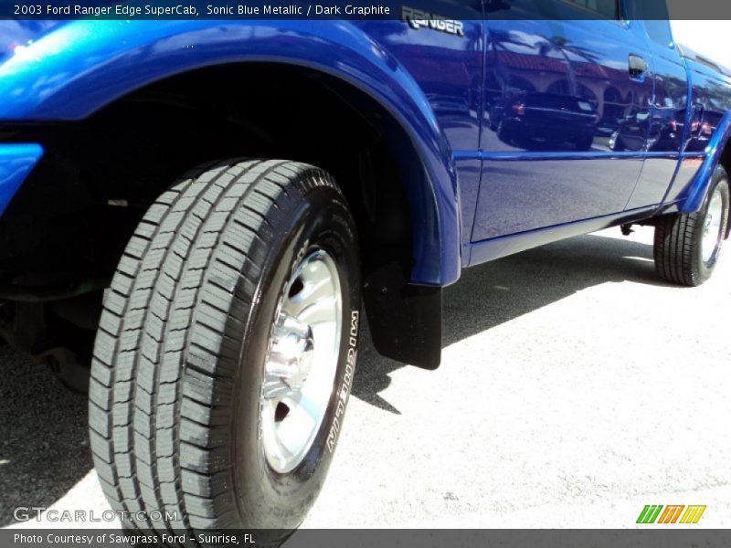 Sonic Blue Metallic / Dark Graphite 2003 Ford Ranger Edge SuperCab