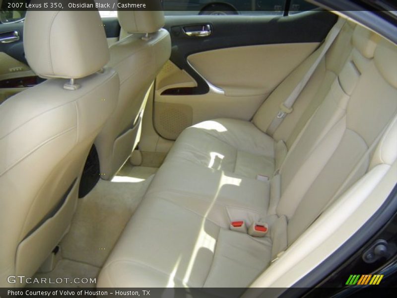 Rear Seat of 2007 IS 350