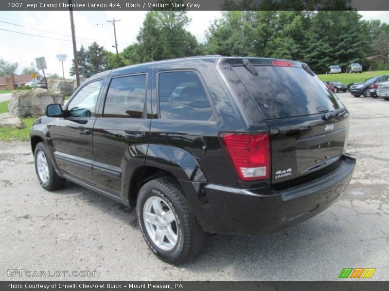 Black / Medium Slate Gray 2007 Jeep Grand Cherokee Laredo 4x4
