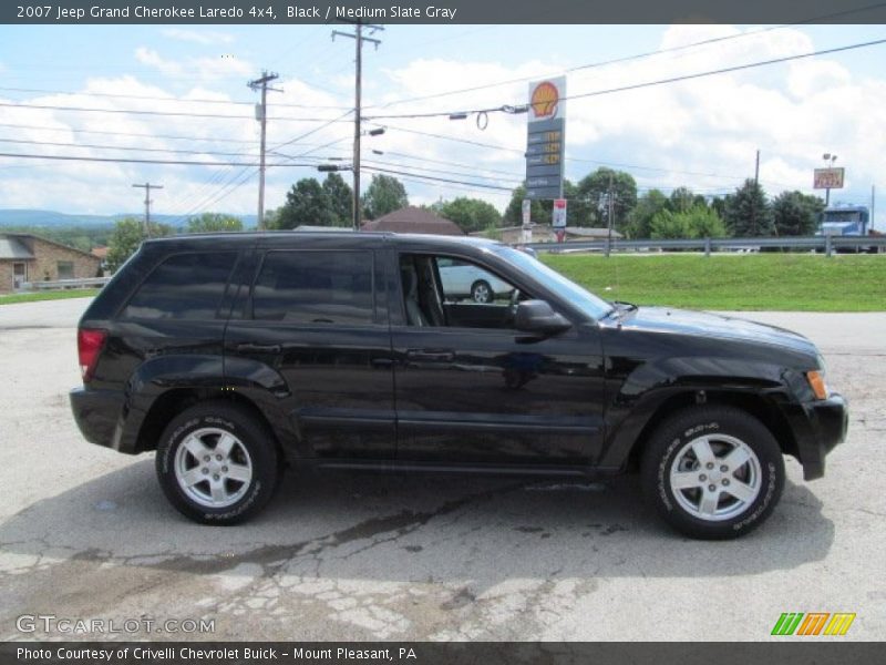 Black / Medium Slate Gray 2007 Jeep Grand Cherokee Laredo 4x4
