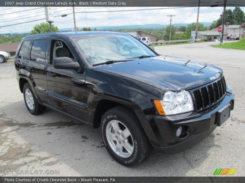 Black / Medium Slate Gray 2007 Jeep Grand Cherokee Laredo 4x4
