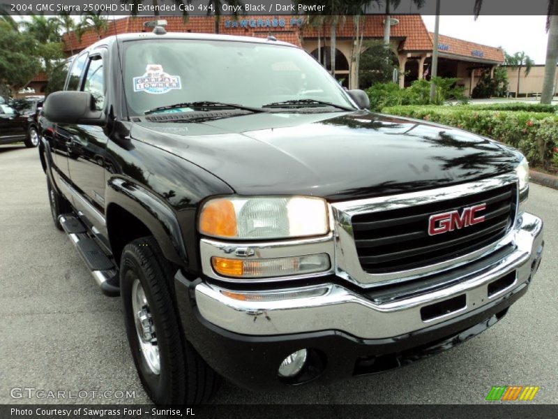 Onyx Black / Dark Pewter 2004 GMC Sierra 2500HD SLT Extended Cab 4x4