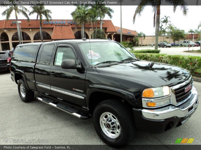 Onyx Black / Dark Pewter 2004 GMC Sierra 2500HD SLT Extended Cab 4x4