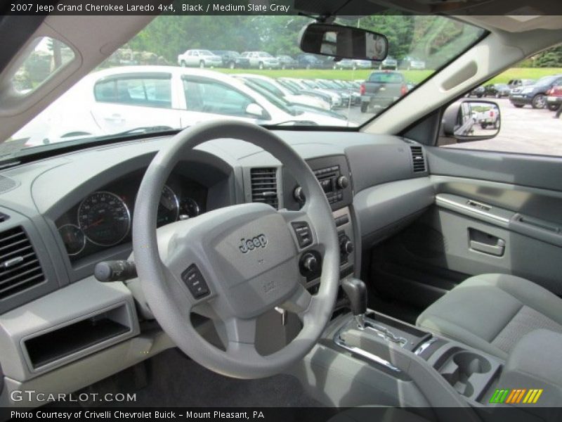 Black / Medium Slate Gray 2007 Jeep Grand Cherokee Laredo 4x4