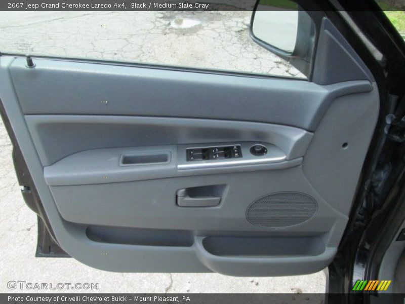 Black / Medium Slate Gray 2007 Jeep Grand Cherokee Laredo 4x4