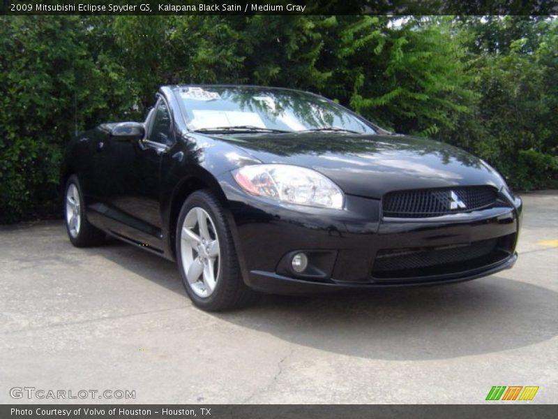 Kalapana Black Satin / Medium Gray 2009 Mitsubishi Eclipse Spyder GS