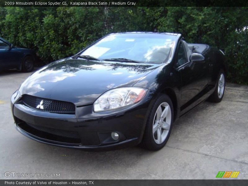 Kalapana Black Satin / Medium Gray 2009 Mitsubishi Eclipse Spyder GS