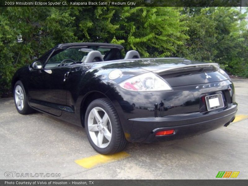 Kalapana Black Satin / Medium Gray 2009 Mitsubishi Eclipse Spyder GS