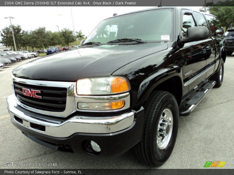 Onyx Black / Dark Pewter 2004 GMC Sierra 2500HD SLT Extended Cab 4x4