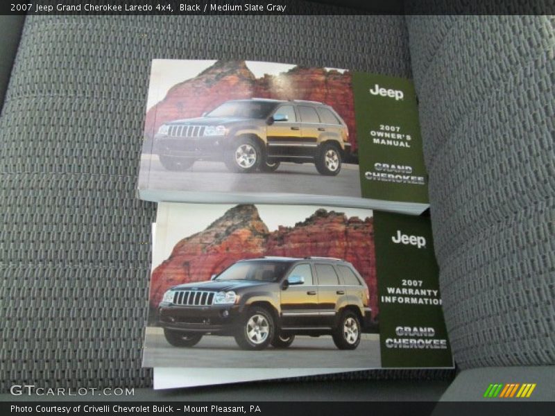 Black / Medium Slate Gray 2007 Jeep Grand Cherokee Laredo 4x4