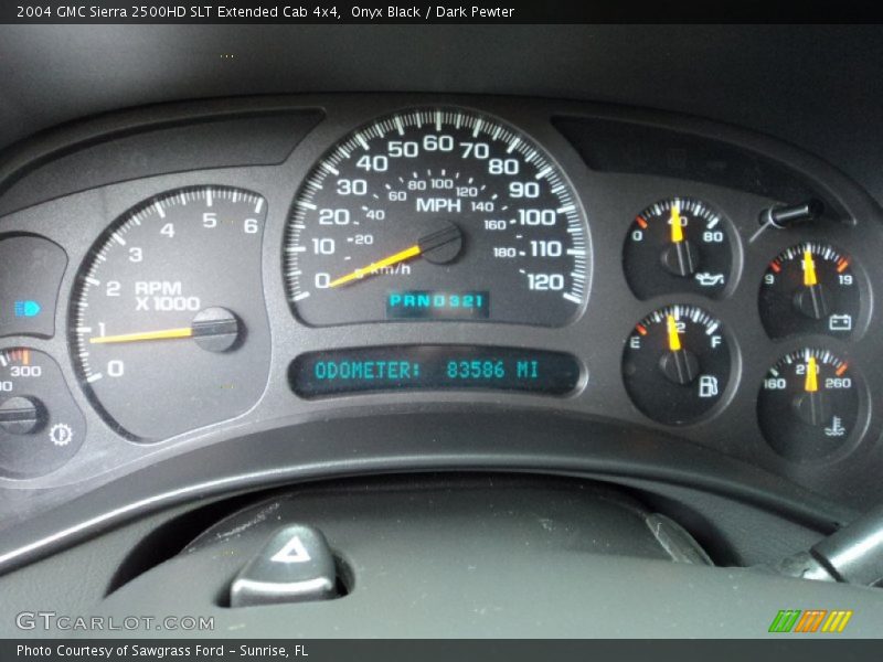 Onyx Black / Dark Pewter 2004 GMC Sierra 2500HD SLT Extended Cab 4x4