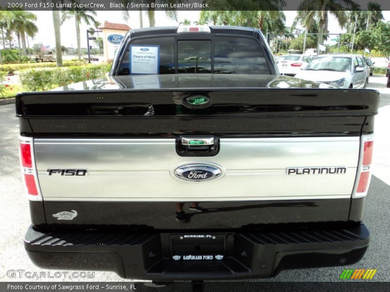 Black / Sienna Brown Leather/Black 2009 Ford F150 Lariat SuperCrew