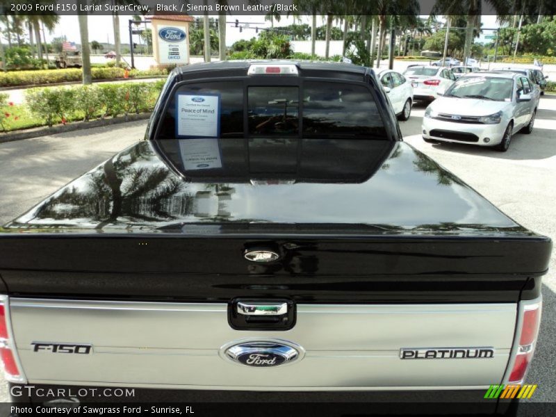 Black / Sienna Brown Leather/Black 2009 Ford F150 Lariat SuperCrew