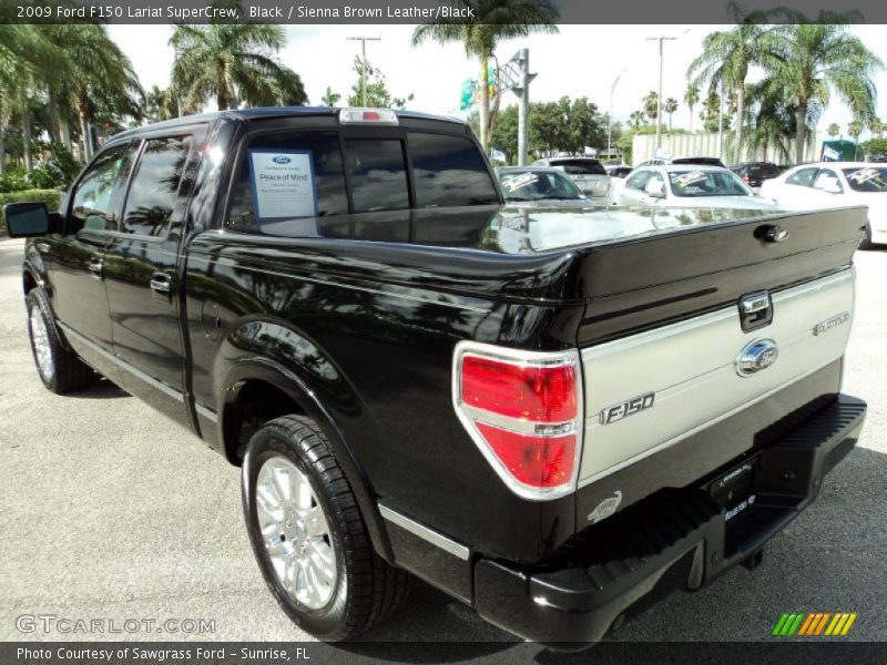 Black / Sienna Brown Leather/Black 2009 Ford F150 Lariat SuperCrew