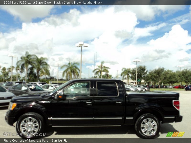 Black / Sienna Brown Leather/Black 2009 Ford F150 Lariat SuperCrew