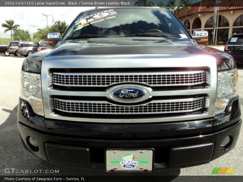 Black / Sienna Brown Leather/Black 2009 Ford F150 Lariat SuperCrew