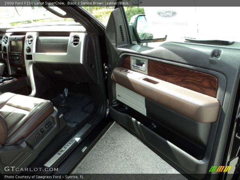 Black / Sienna Brown Leather/Black 2009 Ford F150 Lariat SuperCrew