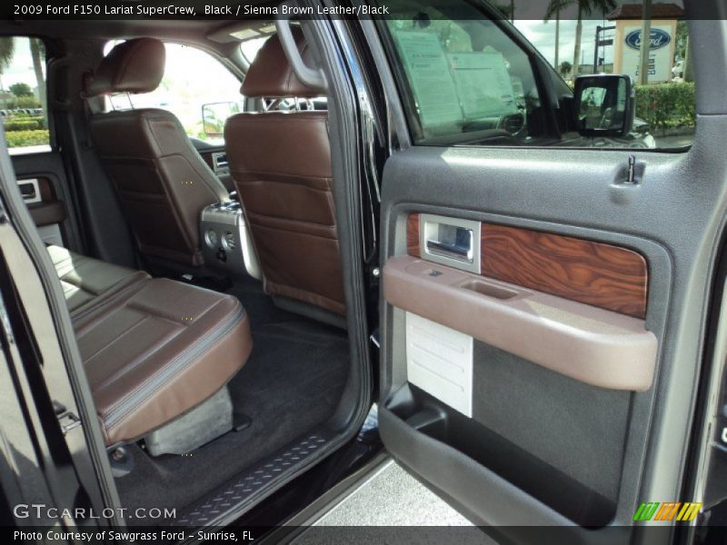 Black / Sienna Brown Leather/Black 2009 Ford F150 Lariat SuperCrew