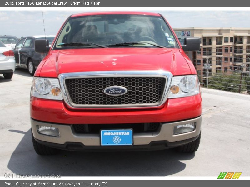 Bright Red / Tan 2005 Ford F150 Lariat SuperCrew