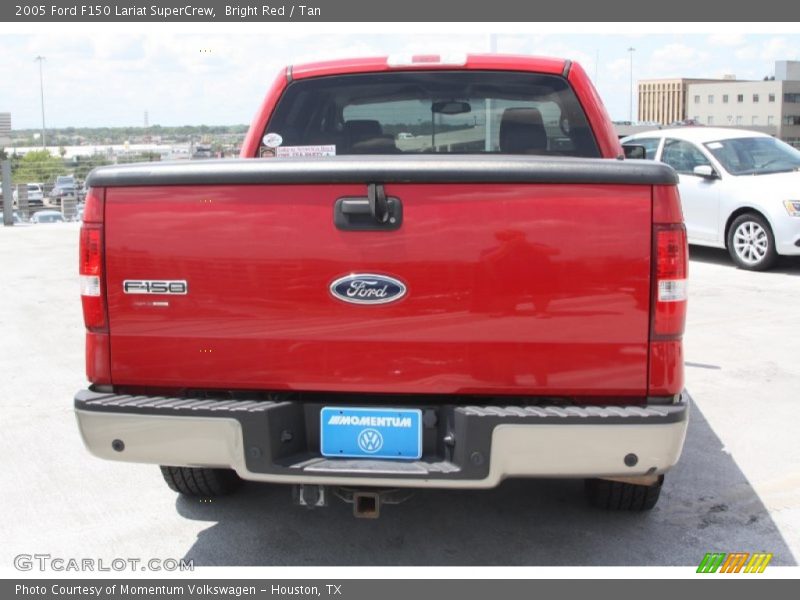 Bright Red / Tan 2005 Ford F150 Lariat SuperCrew