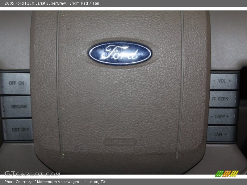 Bright Red / Tan 2005 Ford F150 Lariat SuperCrew