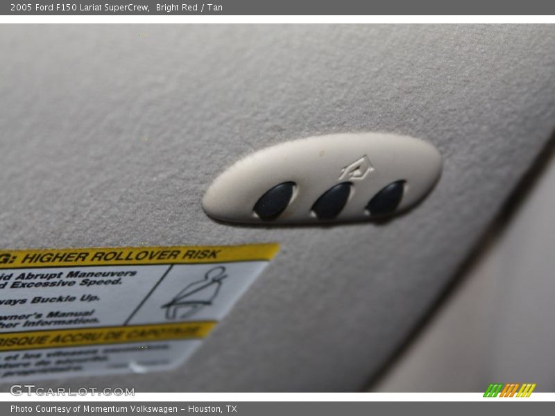 Bright Red / Tan 2005 Ford F150 Lariat SuperCrew