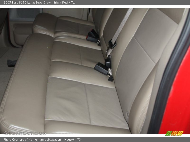 Bright Red / Tan 2005 Ford F150 Lariat SuperCrew