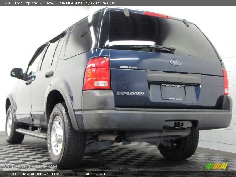 True Blue Metallic / Graphite Grey 2003 Ford Explorer XLS 4x4