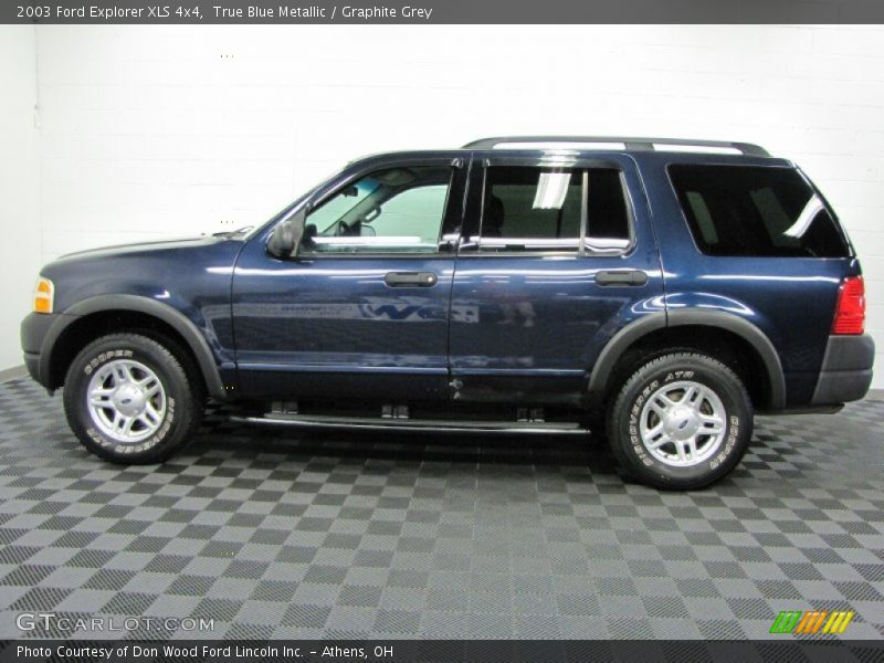 True Blue Metallic / Graphite Grey 2003 Ford Explorer XLS 4x4