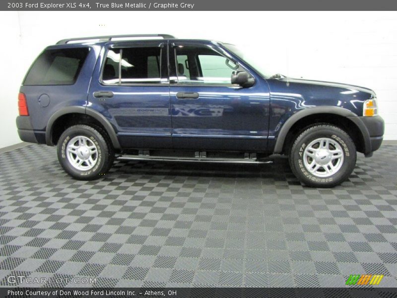 True Blue Metallic / Graphite Grey 2003 Ford Explorer XLS 4x4