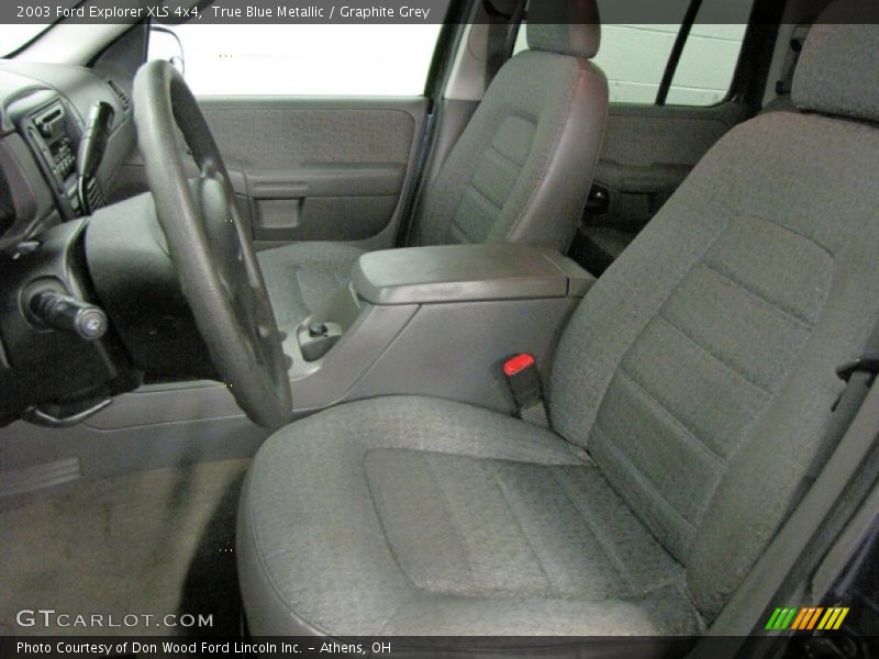 True Blue Metallic / Graphite Grey 2003 Ford Explorer XLS 4x4
