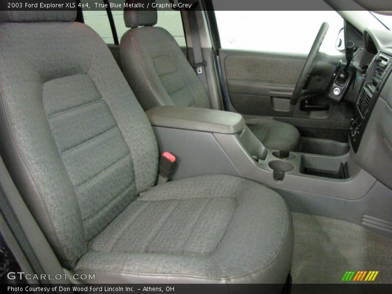 True Blue Metallic / Graphite Grey 2003 Ford Explorer XLS 4x4