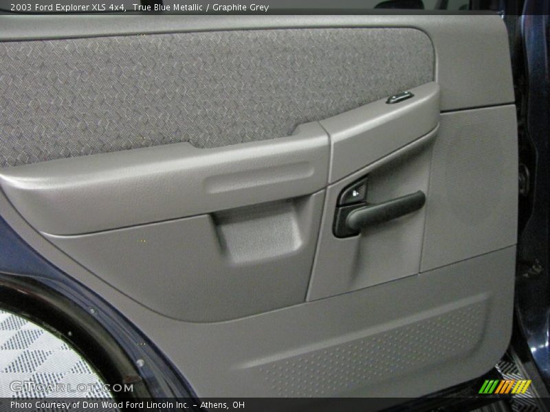 True Blue Metallic / Graphite Grey 2003 Ford Explorer XLS 4x4