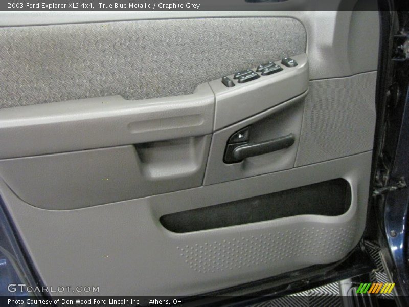 True Blue Metallic / Graphite Grey 2003 Ford Explorer XLS 4x4