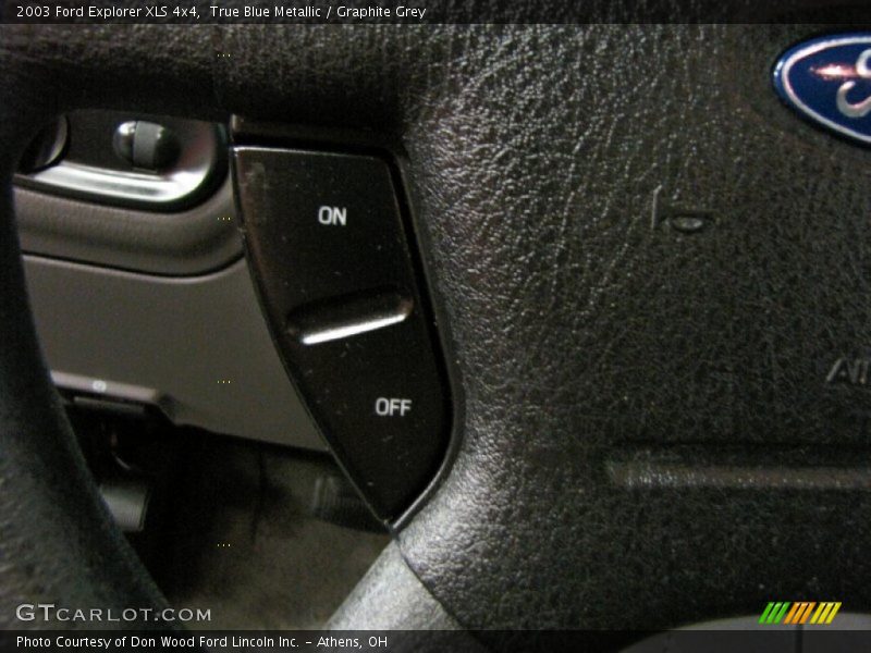 True Blue Metallic / Graphite Grey 2003 Ford Explorer XLS 4x4