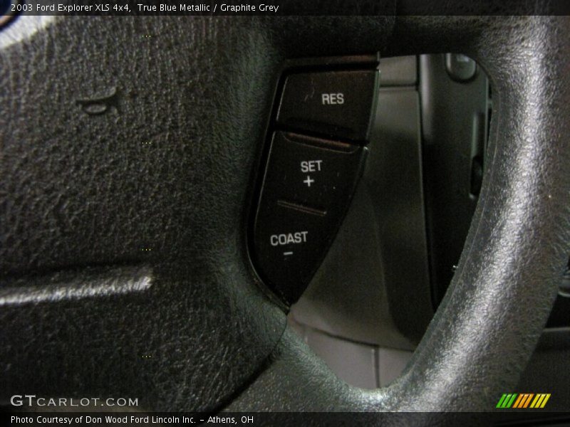 True Blue Metallic / Graphite Grey 2003 Ford Explorer XLS 4x4