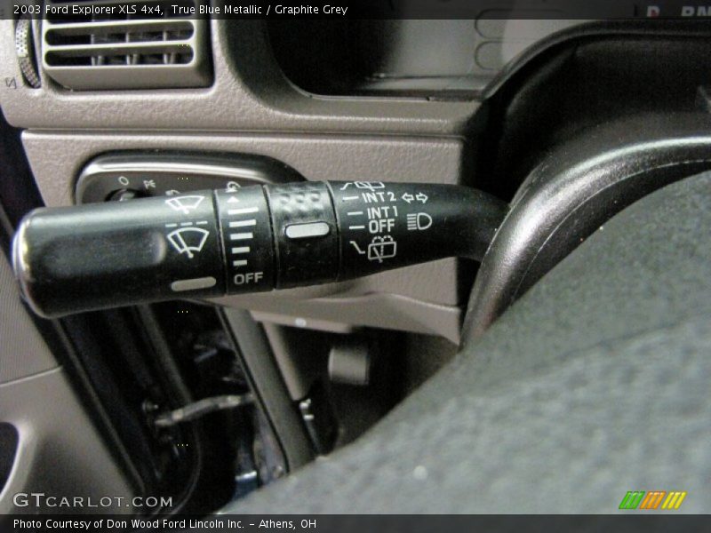 True Blue Metallic / Graphite Grey 2003 Ford Explorer XLS 4x4