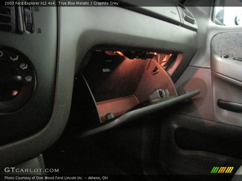 True Blue Metallic / Graphite Grey 2003 Ford Explorer XLS 4x4