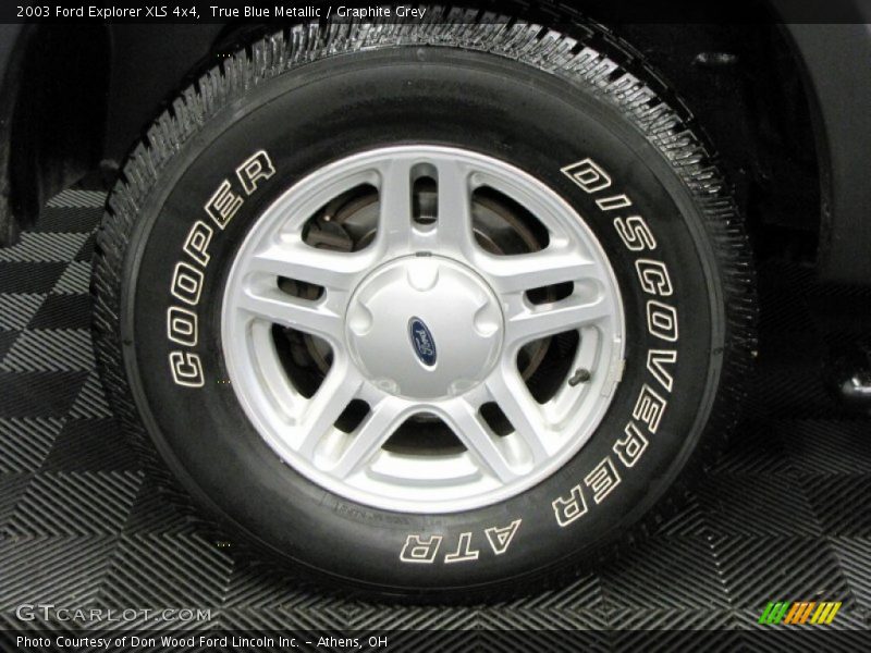 True Blue Metallic / Graphite Grey 2003 Ford Explorer XLS 4x4