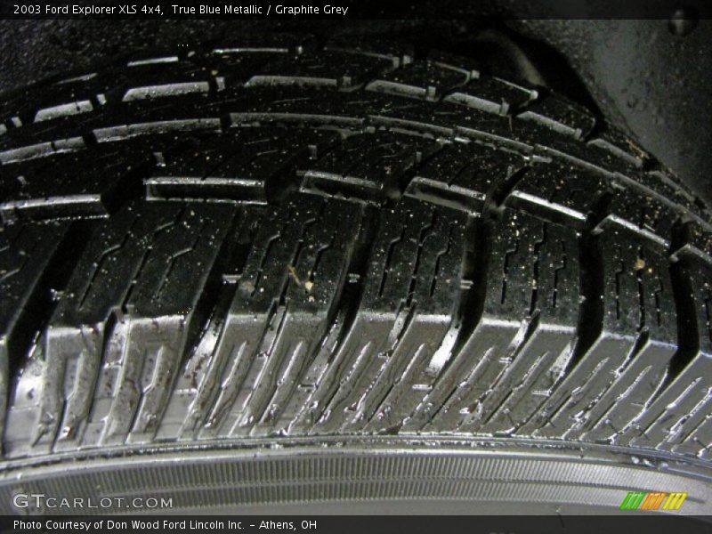 True Blue Metallic / Graphite Grey 2003 Ford Explorer XLS 4x4