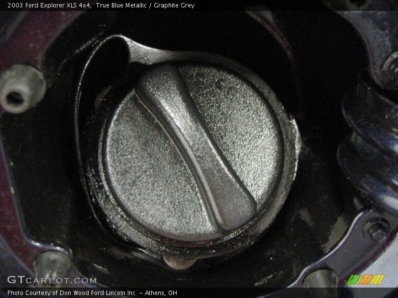 True Blue Metallic / Graphite Grey 2003 Ford Explorer XLS 4x4
