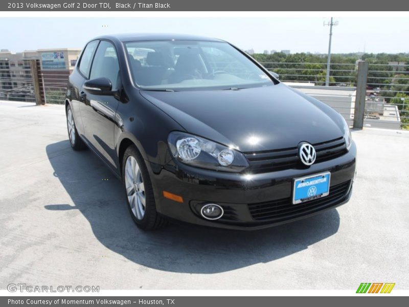Black / Titan Black 2013 Volkswagen Golf 2 Door TDI