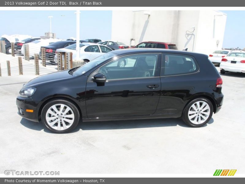 Black / Titan Black 2013 Volkswagen Golf 2 Door TDI