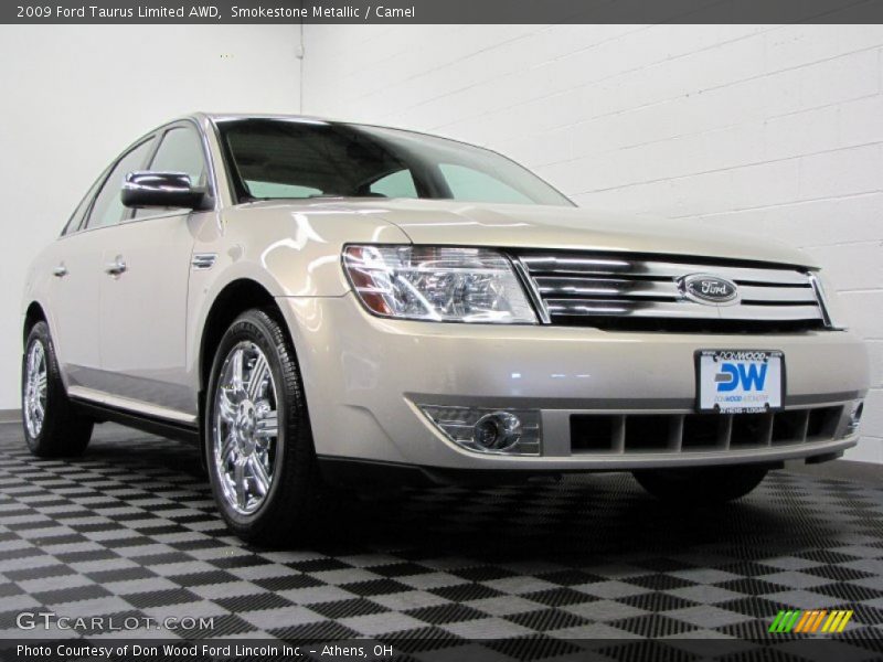 Smokestone Metallic / Camel 2009 Ford Taurus Limited AWD