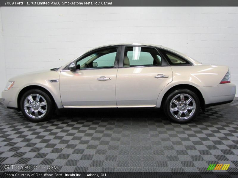 Smokestone Metallic / Camel 2009 Ford Taurus Limited AWD