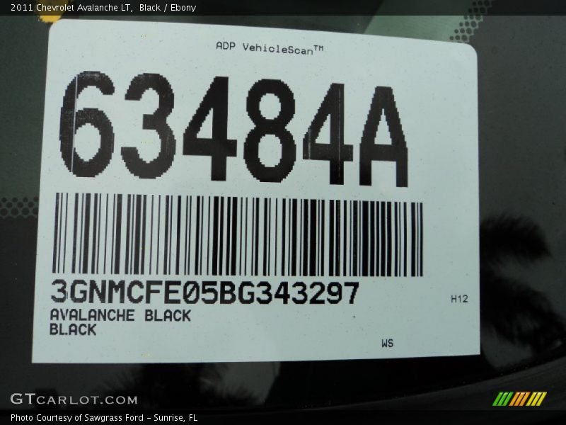 Black / Ebony 2011 Chevrolet Avalanche LT